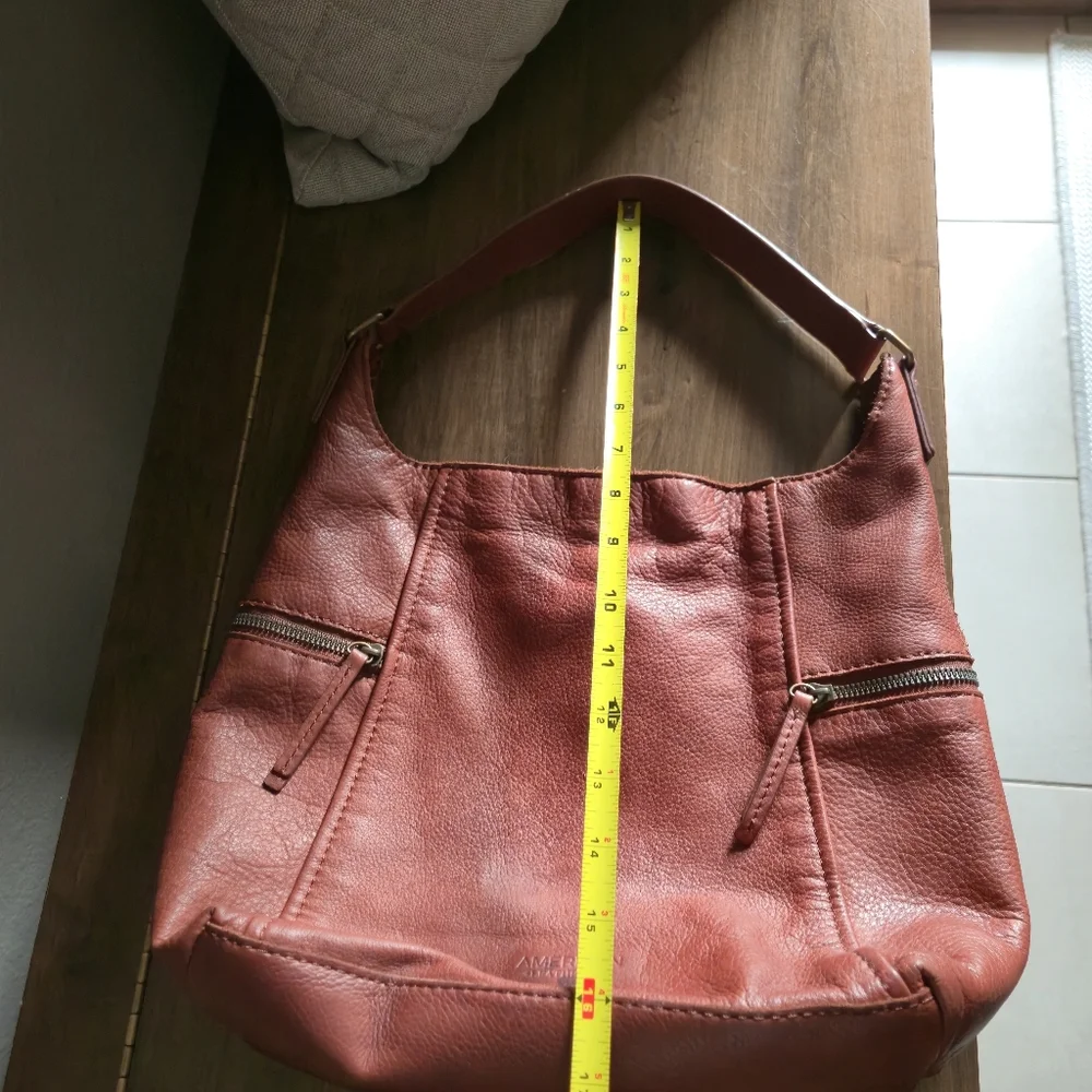 American Leather Brown Hobo Bag